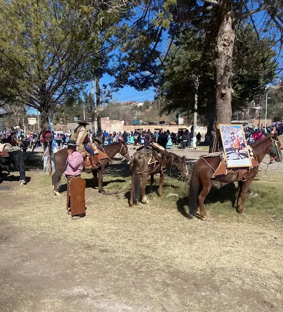 Is Humahuaca worth visiting? Horses and riders preparing for the parade in Humahuaca on Independence day.